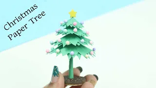 DIY Easy and Beautiful Christmas Tree for Kids - DIY Paper Christmas/Xmas Tree Craft Idea