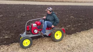 Mother on The Beaver plow tractor