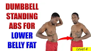 🔥The BEST DUMBBELL STANDING ABS Workout for Lower Belly Fat - Boosts Metabolism 24+ Hours🔥