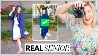 How To: Pose With A Cap & Gown (Behind The Scenes Senior Portrait Shoot)