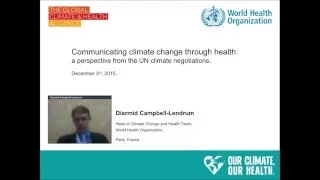 Communicating climate change through health: a perspective from the UN climate negotiations