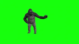 Dancing Gorilla Green Screen