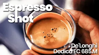 DeLonghi Dedica EC685 | DeLonghi KG79 | Double Shot Espresso with Pressurized Filter Basket