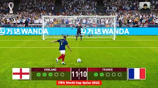 PES 2021 - England vs France - Penalty Shootout - FIFA World Cup Qatar 2022 - PC Gameplay
