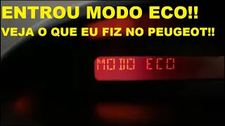 VEJAM O QUE EU FIZ COM UM PEUGEOT 206 EM MODO ECO/TUDO SOBRE MODO ECO NA LINHA PEUGEOT E CITROËN!