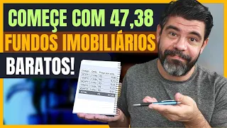 SUA CARTEIRA DE INICIANTE COM 5 FUNDOS IMOBILIÁRIOS BARATOS,  COM MENOS DE R$ 50,00 E  FIQUE RICO!