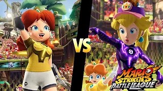 Mario Strikers Battle League Team Daisy vs Team Peach (Hard CPU)