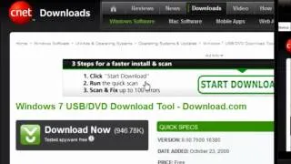 Create a bootable usb drive for installing windows 7