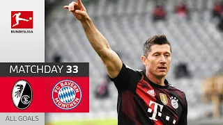 40 Goals! Lewandowski Equals Müller's Record | SC Freiburg - FC Bayern München | 2-2 | All Goals