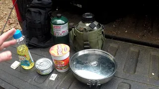 Pathfinder Camping Multi Fuel Stove: Couscous with vegetables and Chicken