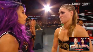 WWE Royal Rumble 2019 #Ronda Rousey vs Sasha Banks# full Match HD ....