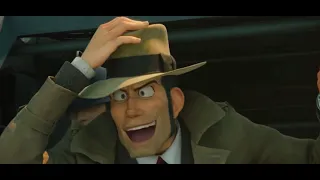 Inspector Zenigata being himself in Lupin lll: The First