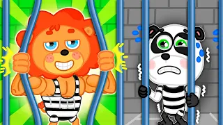 Lion Family USA | Escape From Prison Story | Learn Healthy Habits for Kids | Family Kids Cartoons