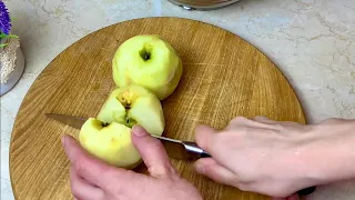 Яблочный пирог, который тает во рту! За 5 минут работы! Быстро, Просто и очень Вкусно! Без возни