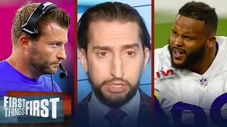 Sean McVay or Aaron Donald — Nick on who's retirement will hurt Rams more | NFL | FIRST THINGS FIRST