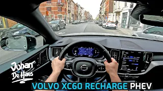 VOLVO XC60 RECHARGE T6 AWD PLUG-IN HYBRID 350 HP POV TEST DRIVE