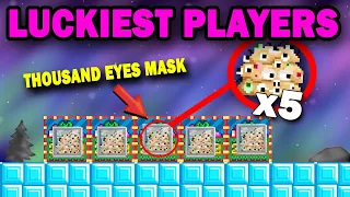 LUCKIEST Players that GOT THOUSAND EYES MASK IN GROWTOPIA 2022 [Ft.@Jamew7]