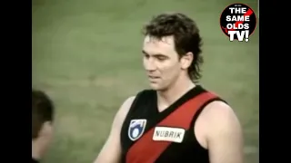 Kevin Sheedy's Famous Jacket Wave. 1993 Essendon V WCE.