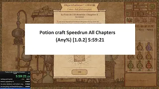 Potion Craft Speedrun All Chapters [1.0.2] (Any%) 5:59:21 Outdated
