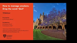 Smoking cessation (part 2) - How to manage smokers: Drop the work 'Quit'