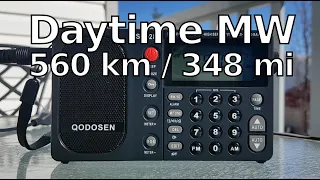 Qodosen SR-286 Daytime MW DX * 560 km / 348 mi