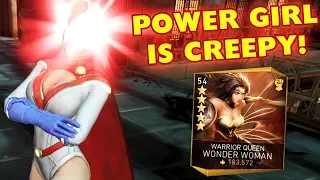 Injustice 2 Mobile. Wonder Woman with MAXED OUT GEAR. Power Girl is POSSESSED!