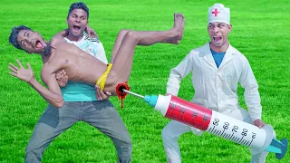 Funniest Fun Amazing Video Must Entertainment Comedy 2023 Doctor Comedy Video Ep 244 By@FamilyFunTv1