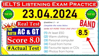 IELTS LISTENING PRACTICE TEST 2024 WITH ANSWERS | 23.04.2024