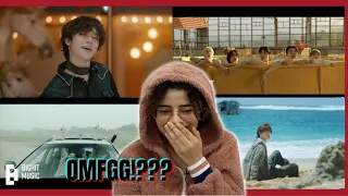 FIRST TIME REACTING TO TXT?!?!(0X1=LOVESONG,LOSER=LOVER,BLUE HOUR & SUGAR RUSH RIDE) + Funny moments