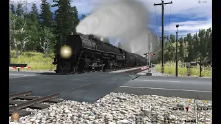 SIX CHALLENGERS pull a Heavy Freight Train up Rollin's Pass | Trainz 2022