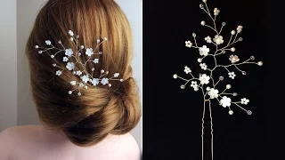 How to Make Hair Vine Pin Comb Bridal Headpiece EASY DIY