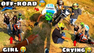 Best Offroad In my life ❤️|Girl try to Offroad in bike😰@motovloggerjannustuntz