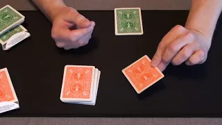 Фокус с двумя колодами , пачка карт .