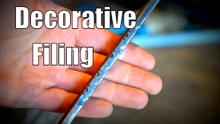 Metal Filing Techniques for Filing A Knife Spine or Other Blacksmithing Projects