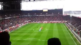 FC Twente - Feyenoord opkomst 18-03 0-2