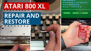 The Atari 800XL 8-bit computer - Keyboard repair and restoration - try and test