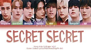 [ENG|PT-BR] Stray Kids (스트레이 키즈) – Secret Secret (말할 수 없는 비밀) (Color Coded Lyrics/Han/Rom)