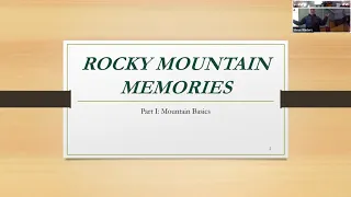 Geology of the Rocky Mountains - Dr. Steve Winters t