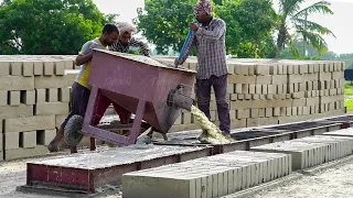 Genius Way they Produce Lightweight Bricks with Special Concrete