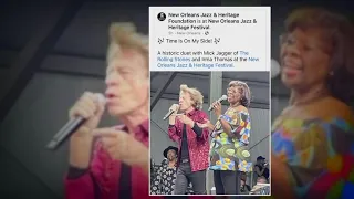 Rolling Stones take the stage with Irma Thomas