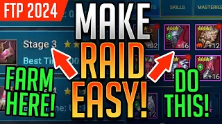 10 TIPS TO MAKE RAID EASY! | Raid: Shadow Legends