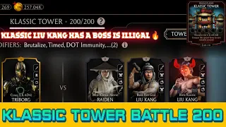 KLASSIC TOWER battle 200 | I hate klassic Liu Kang when he is boss #mkmobile #subscribe #gameplay