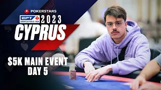 EPT CYPRUS 2023 LIVESTREAM: $5K MAIN EVENT - DAY 5: Part 1 ♠️ PokerStars