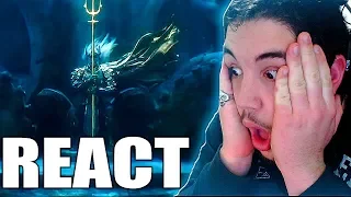 AQUAMAN TRAILER LEGENDADO - REACT