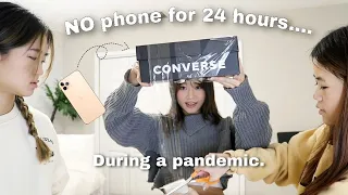 24 HOURS WITHOUT OUR PHONES DURING A PANDEMIC!!!