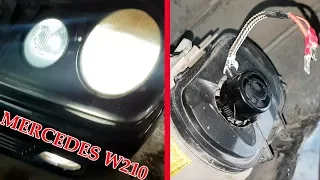 How to Install LED Bulbs H1 in Fog Lights on Mercedes W210 /  Installation LED H1 Mercedes W210