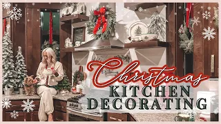 🎄CHRISTMAS DECORATE WITH ME | COZY CHRISTMAS KITCHEN DECORATING IDEAS | CHRISTMAS DECORATIONS 2023