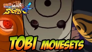 Naruto Ultimate Ninja Storm 1-4 - Tobi Movesets