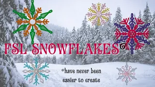 The easiest way to create FSL (free standing lace) snowflakes using Embrilliance