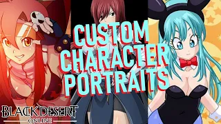 HOW TO CREATE CUSTOM CHARACTER PORTRAITS | Black Desert Online